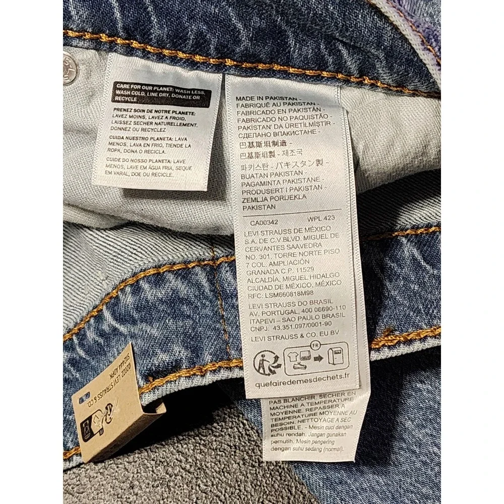Levi's 541 Athletic Taper Jeans Stretch 38x30 Light Blue